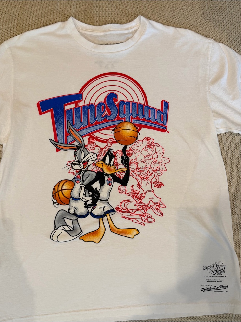 Mitchell & Ness White Tune Squad Looney Tunes Graphic Tee